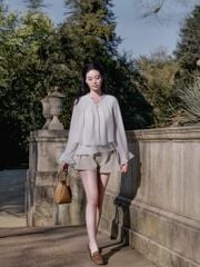 Lisa Shirt - Sơmi tơ tay bồng