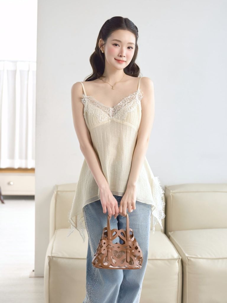 Lucy Cami - Áo 2 dây phối ren