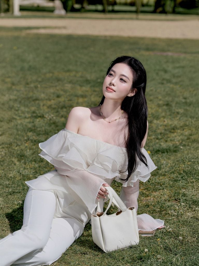 Magnolia Top - Áo trễ vai bèo nhún