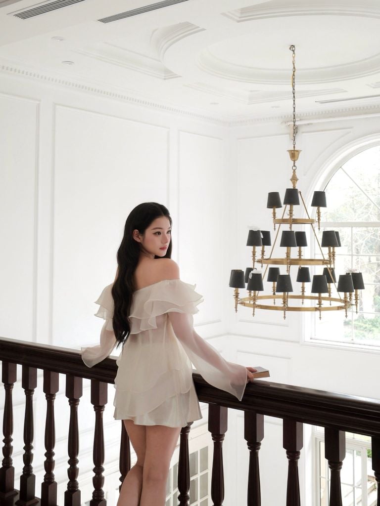 Magnolia Top - Áo trễ vai bèo nhún