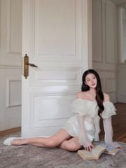 Magnolia Top - Áo trễ vai bèo nhún