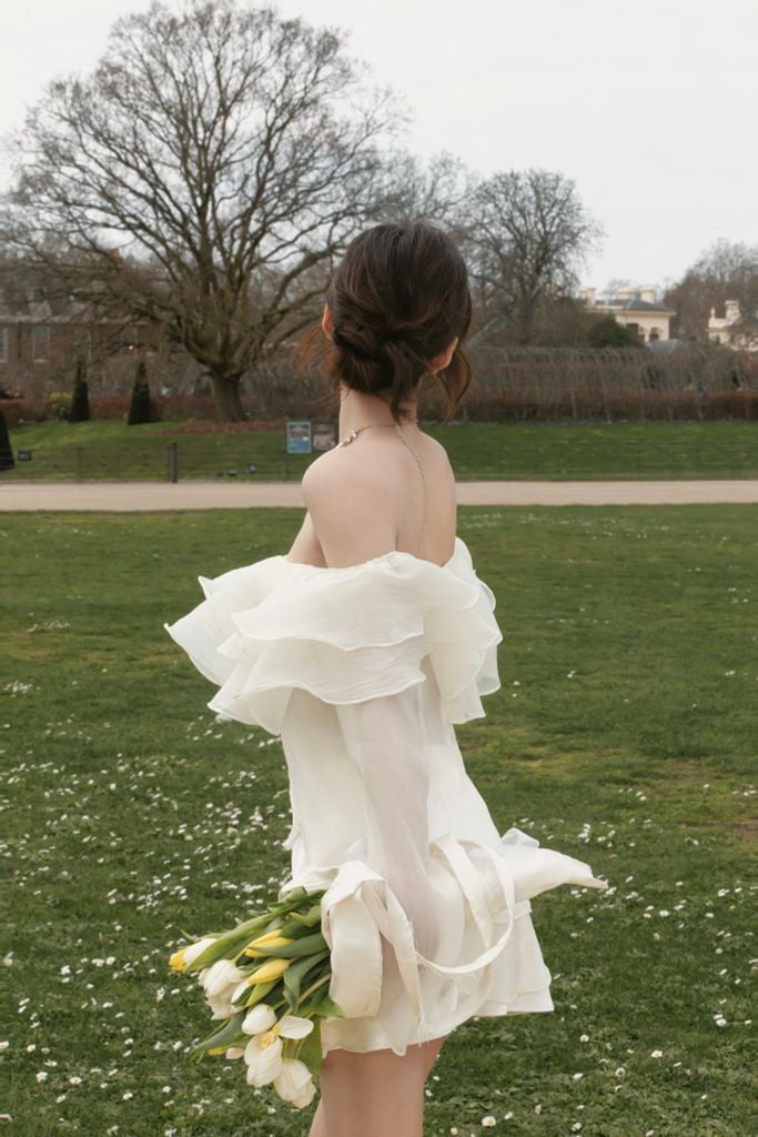 Magnolia Top - Áo trễ vai bèo nhún