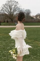 Magnolia Top - Áo trễ vai bèo nhún