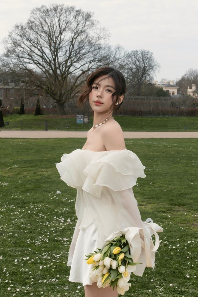 Magnolia Top - Áo trễ vai bèo nhún