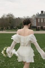 Magnolia Top - Áo trễ vai bèo nhún