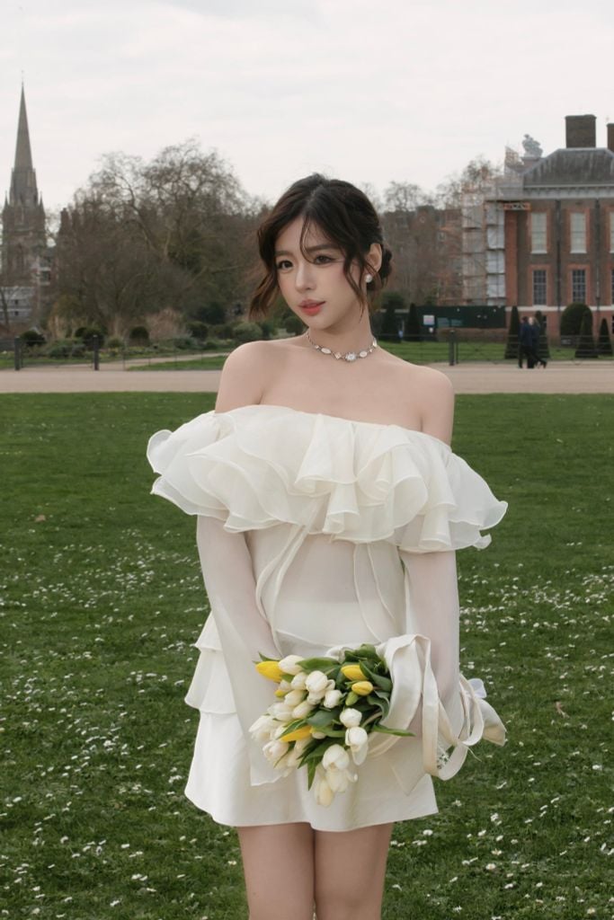 Magnolia Top - Áo trễ vai bèo nhún