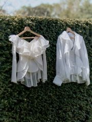 Magnolia Top - Áo trễ vai bèo nhún