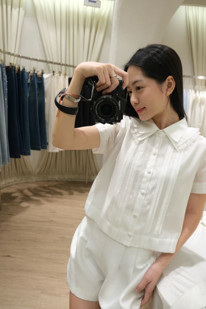 Mia Shirt - Áo croptop phối