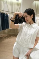 Mia Shirt - Áo croptop phối