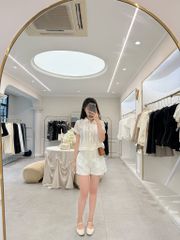 Mia Shirt - Áo croptop phối