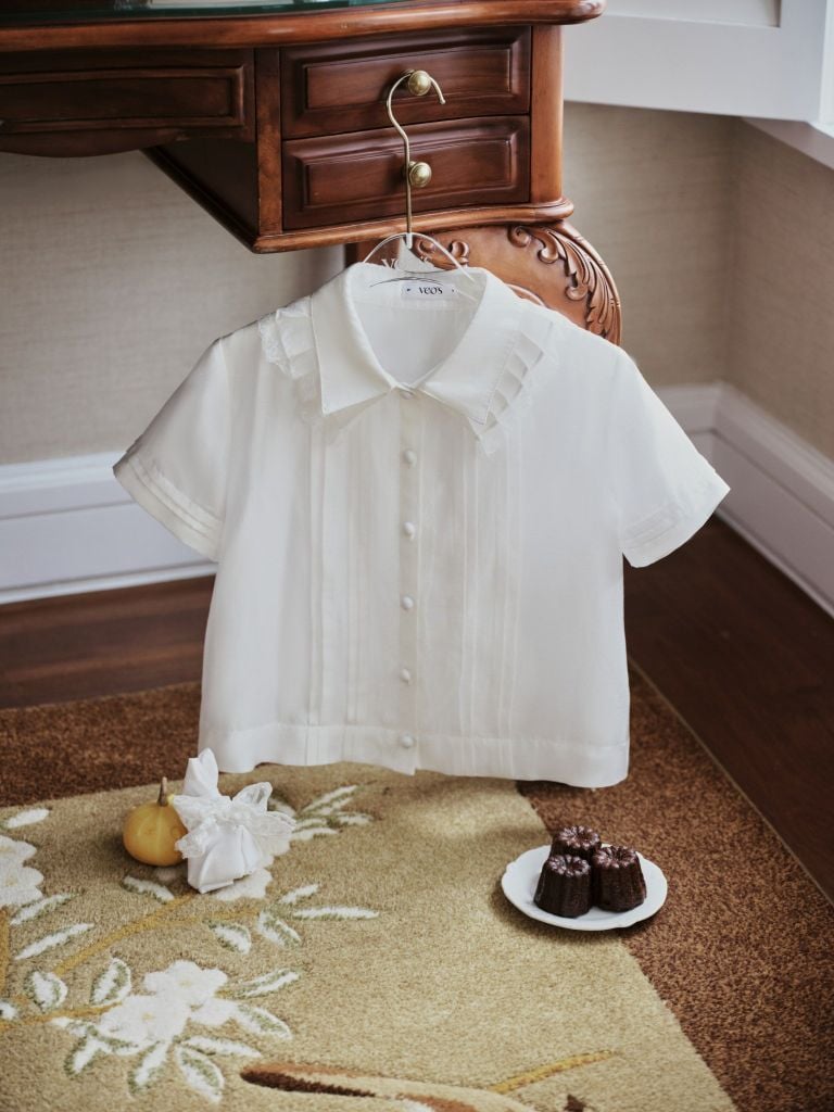 Mia Shirt - Áo croptop phối