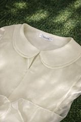 Milky Top - Áo tơ cổ sen