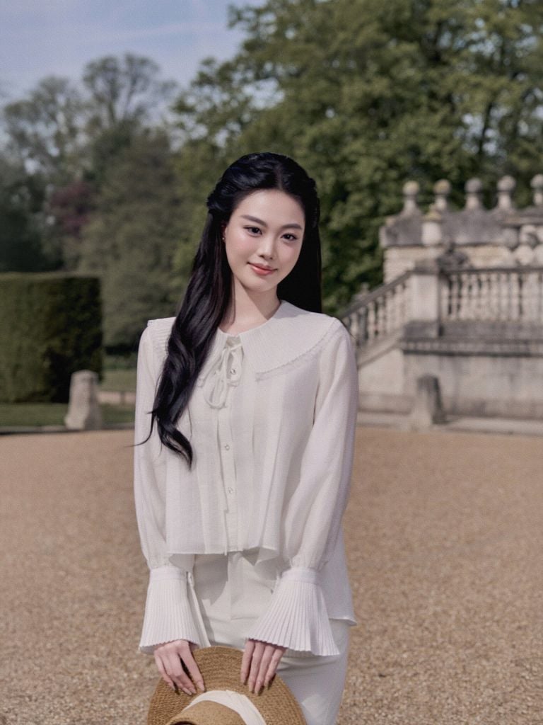 Mirae Shirt - Áo kiểu xếp ly