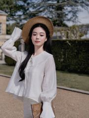 Mirae Shirt - Áo kiểu xếp ly