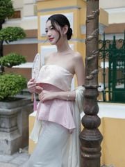 Giao Mẫn - Áo quây xếp ly