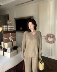 Noelle Jumper - Áo len cổ tim