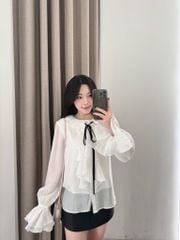 Olie Shirt -  Somi bèo nơ đen