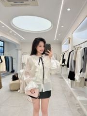 Olie Shirt -  Somi bèo nơ đen