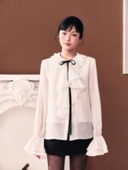 Olie Shirt -  Somi bèo nơ đen