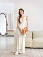 Ophelia Dress - Váy ren dáng dài 2 lớp