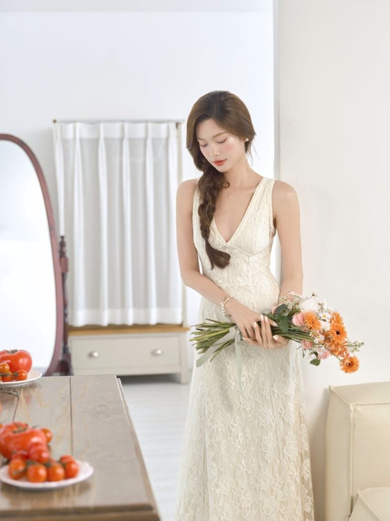 Ophelia Dress - Váy ren dáng dài 2 lớp