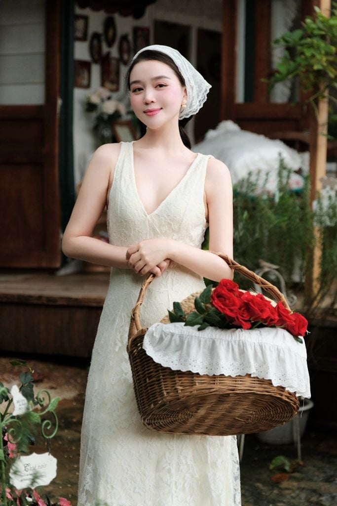 Ophelia Dress - Váy ren dáng dài 2 lớp