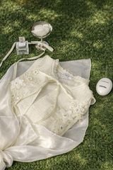 Peony Top - Sơmi suông hoạ tiết ren thêu hoa