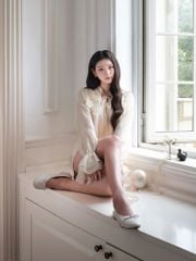 Peony Top - Sơmi suông hoạ tiết ren thêu hoa