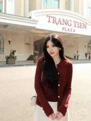 Elly Cardigan - Áo cardigan dáng đính khuy kim loại