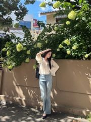 Alice Shirt - Sơmi chiffon cổ V ren