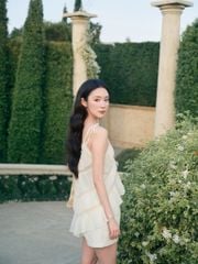 Solena Cami - Áo 2 dây nhún phối ren