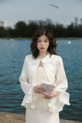 Milky Top - Áo tơ cổ sen