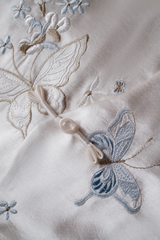 Thiên Lam - Áo lụa thêu tay phối lông