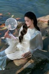 Thiên Lam - Áo lụa thêu tay phối lông