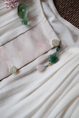 Tịnh Yên - Áo tơ xếp ly phối gấm