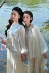 Thiên Lam - Áo lụa thêu tay phối lông