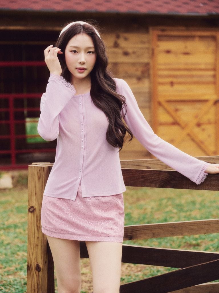 Siren Skirt - Chân váy ren kim sa