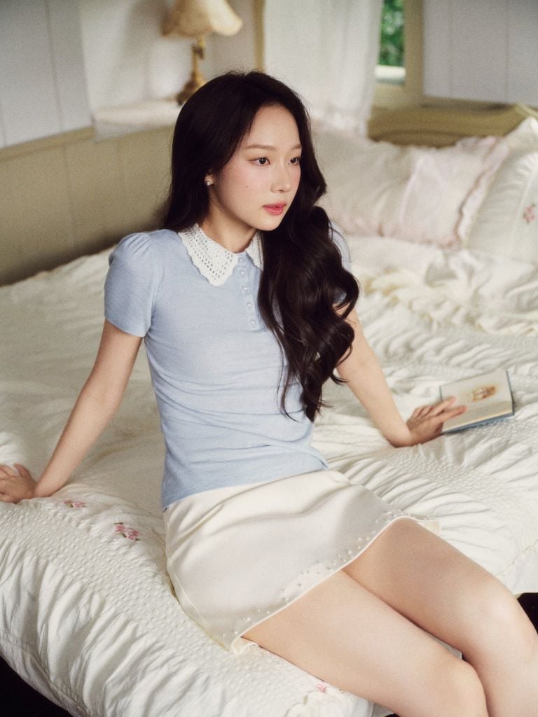 Amie Top - Áo polo cổ ren