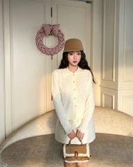 Velvet Top - Áo len cổ bèo