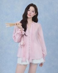 Nabi Shirt - Sơmi tơ tay hoa