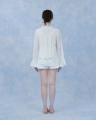 Alice Shirt - Sơmi chiffon cổ V ren