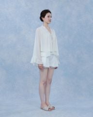 Alice Shirt - Sơmi chiffon cổ V ren