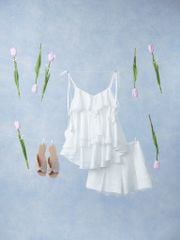 Mie Cami - Áo 2 dây tơ phối ren