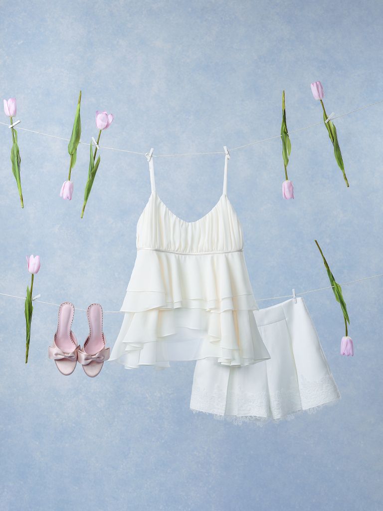 Kelly Cami - Áo 2 dây babydoll bèo tầng
