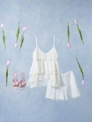 Kelly Cami - Áo 2 dây babydoll bèo tầng