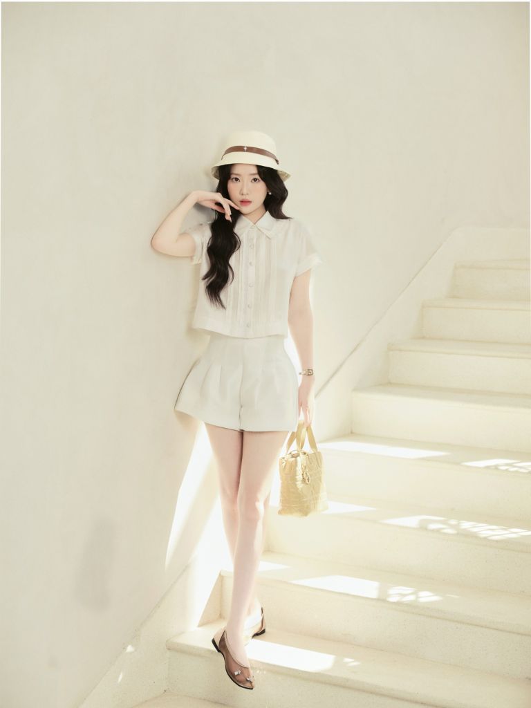 Mia Shirt - Áo croptop phối