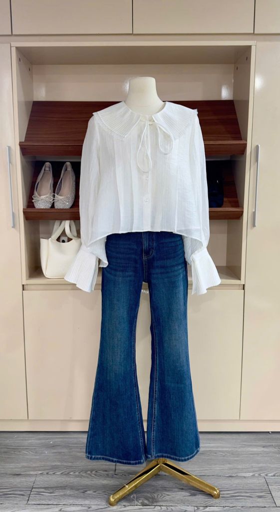 Mirae Shirt - Áo kiểu xếp ly