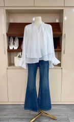 Lisa Shirt - Sơmi tơ tay bồng