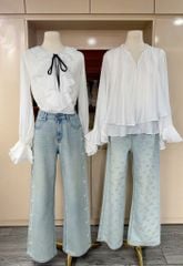 Ribby Jeans (Nơ) -  Quần jeans đính nơ và cườm