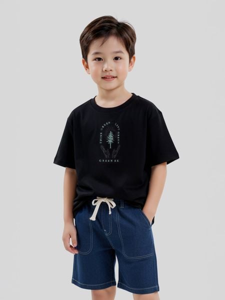  Áo Thun Trẻ Em Green Ex Think Green Live Green KTS 3458 